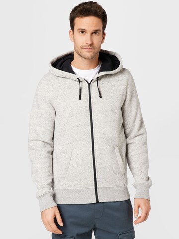 HOLLISTER Sweatjacke in Grau: predná strana