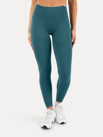 Smilodox Slimfit Leggings 'Vonda' in Groen: voorkant