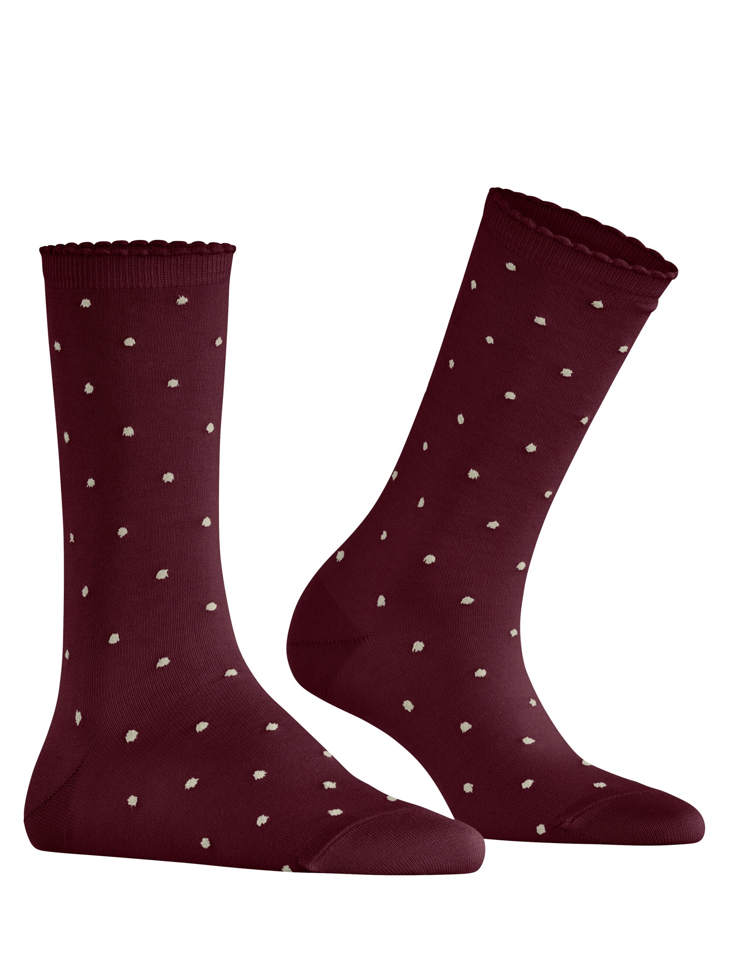 FALKE Socks 'Spike Dot' in Red