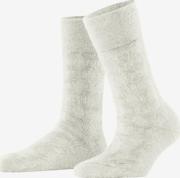 ESPRIT Socken 'Cable Knit' in Weiß: Vorderseite