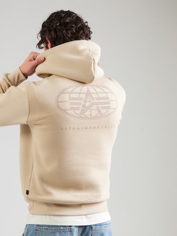 ALPHA INDUSTRIES Tréning póló - bézs