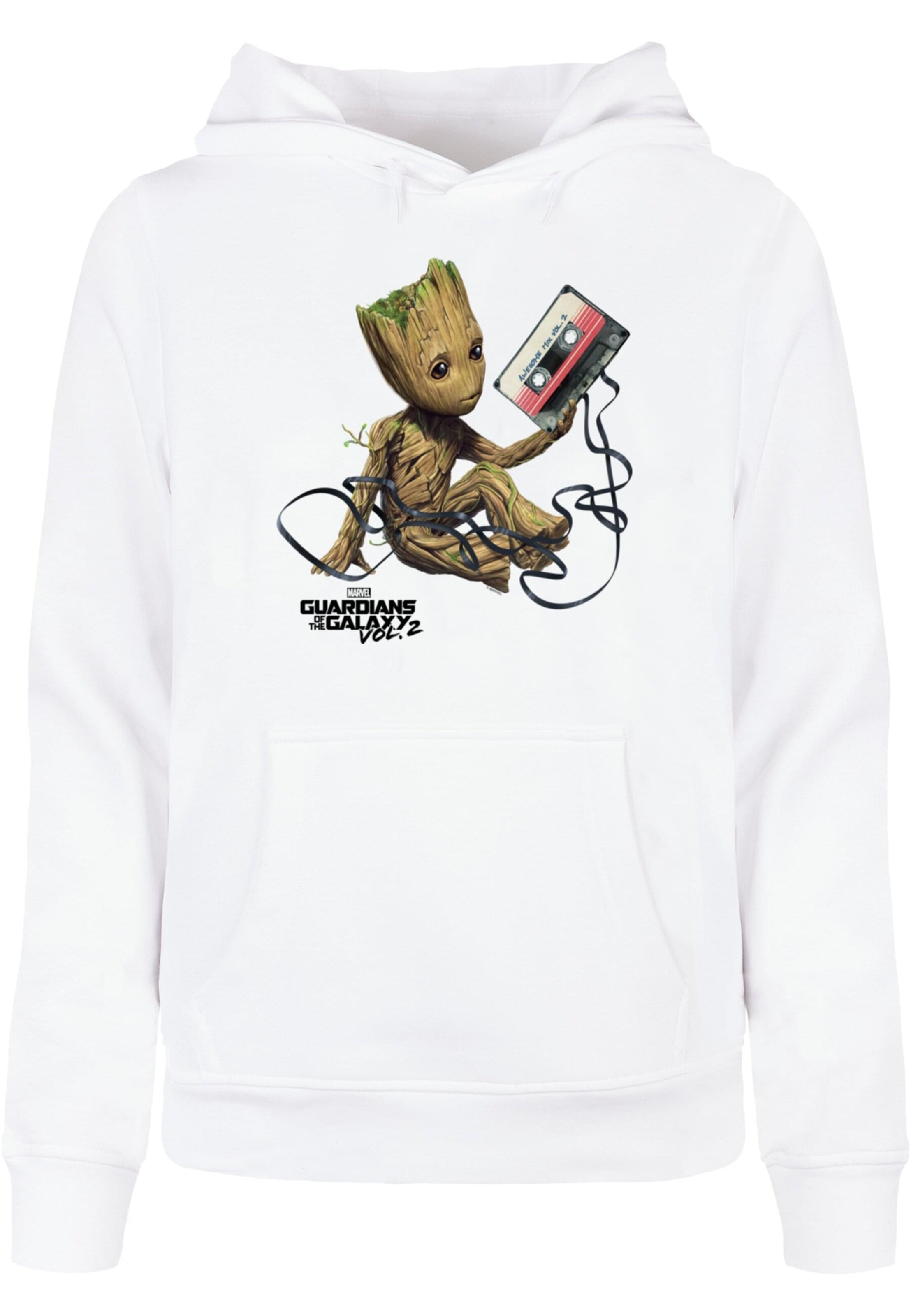 ABSOLUTE CULT Sweatshirt 'Guardians Of The Galaxy Vol2' in Weiß: Vorderseite