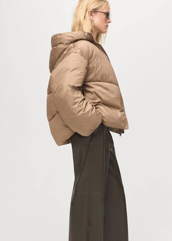 MANGO Wintermantel 'Anorak Oat' in Beige