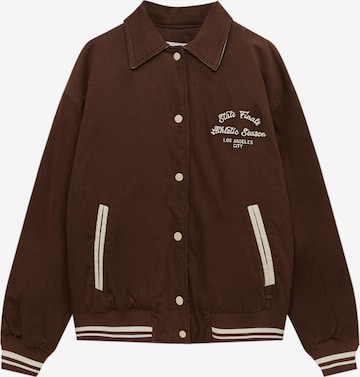 Veste mi-saison Pull&Bear en marron : devant