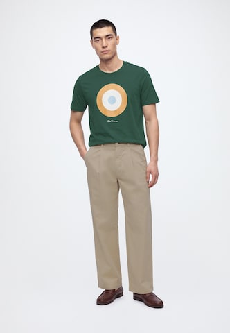 Ben Sherman - Camiseta 'Signature Target' en verde: frente