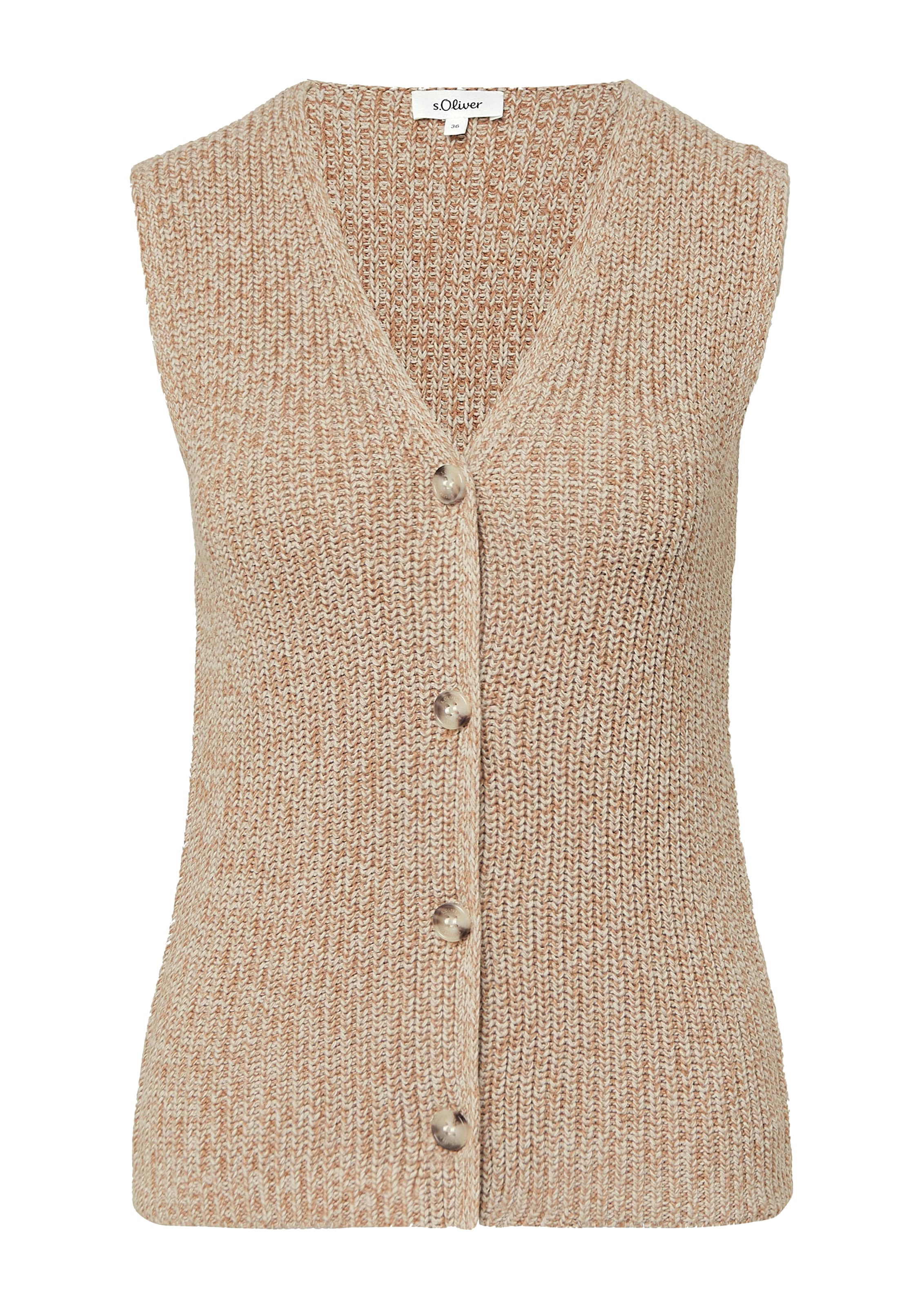 s.Oliver Neuleliivi värissä ruskea: etupuoli