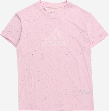 T-Shirt fonctionnel ADIDAS SPORTSWEAR en rose : devant