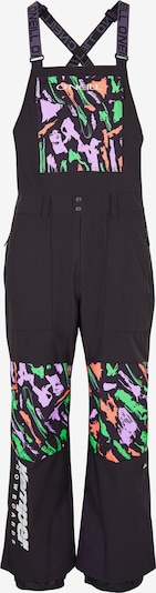 O'NEILL Outdoor Pants 'Shred Bib' in Grass green / Light purple / Black / White, Item view