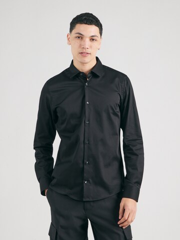 JOOP! Slim fit Srajca 'Pit' | črna barva: sprednja stran