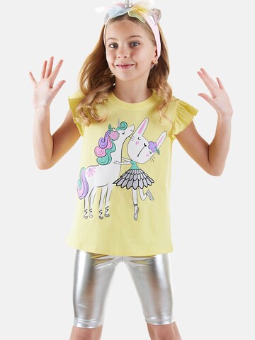 Survêtement 'Ballerina' Denokids en jaune : devant