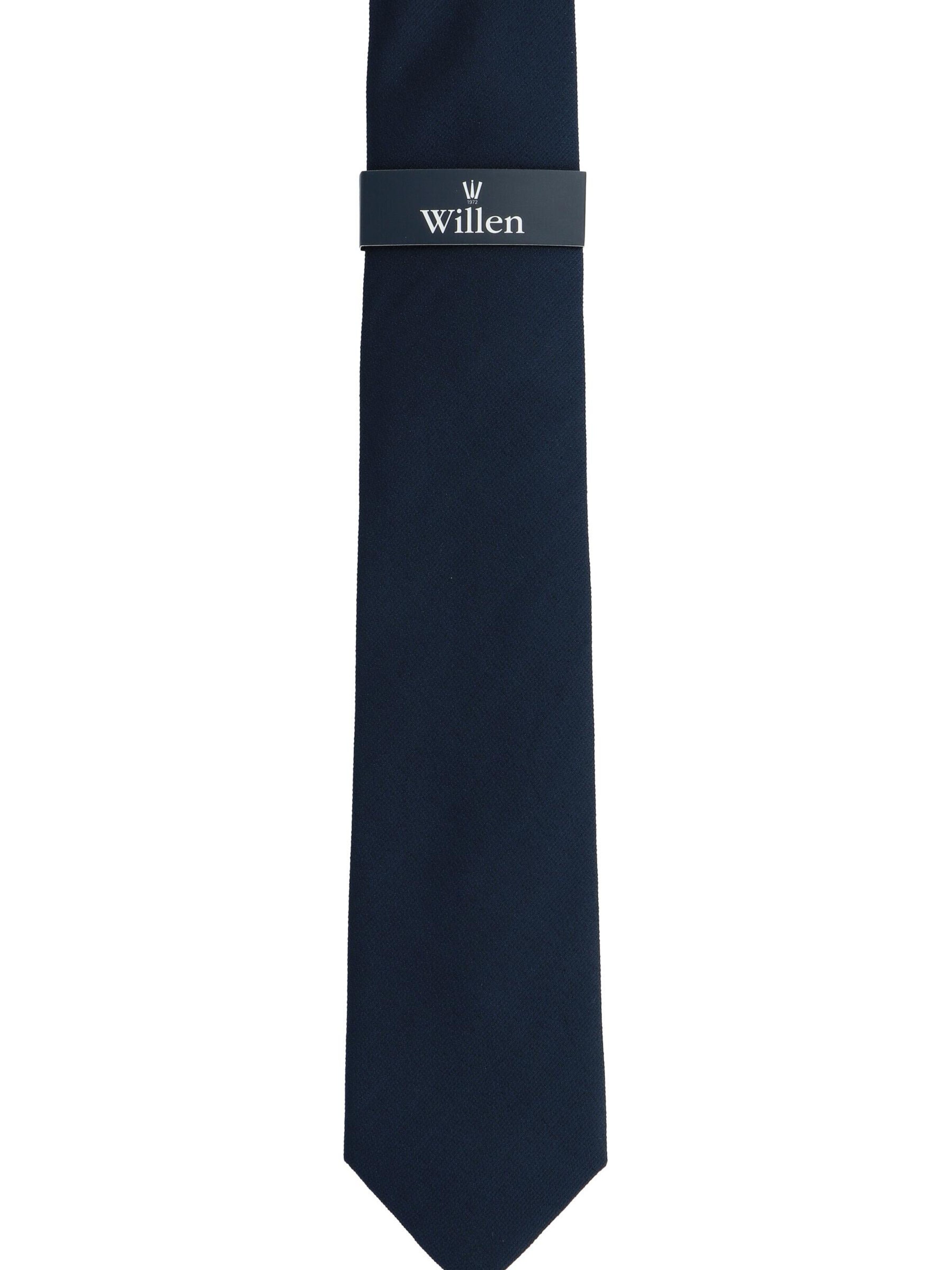 WILLEN Krawatte 'Uni Struktur'‌‌‌‌‌‌ in Blau