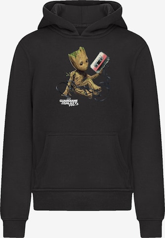 F4NT4STIC Sweatshirt 'Marvel Guardians Of The Galaxy Vol2 Groot Tape' in Schwarz: Vorderseite
