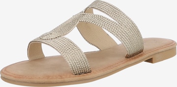 Ital-Design Pantolette in Gold: Vorderseite