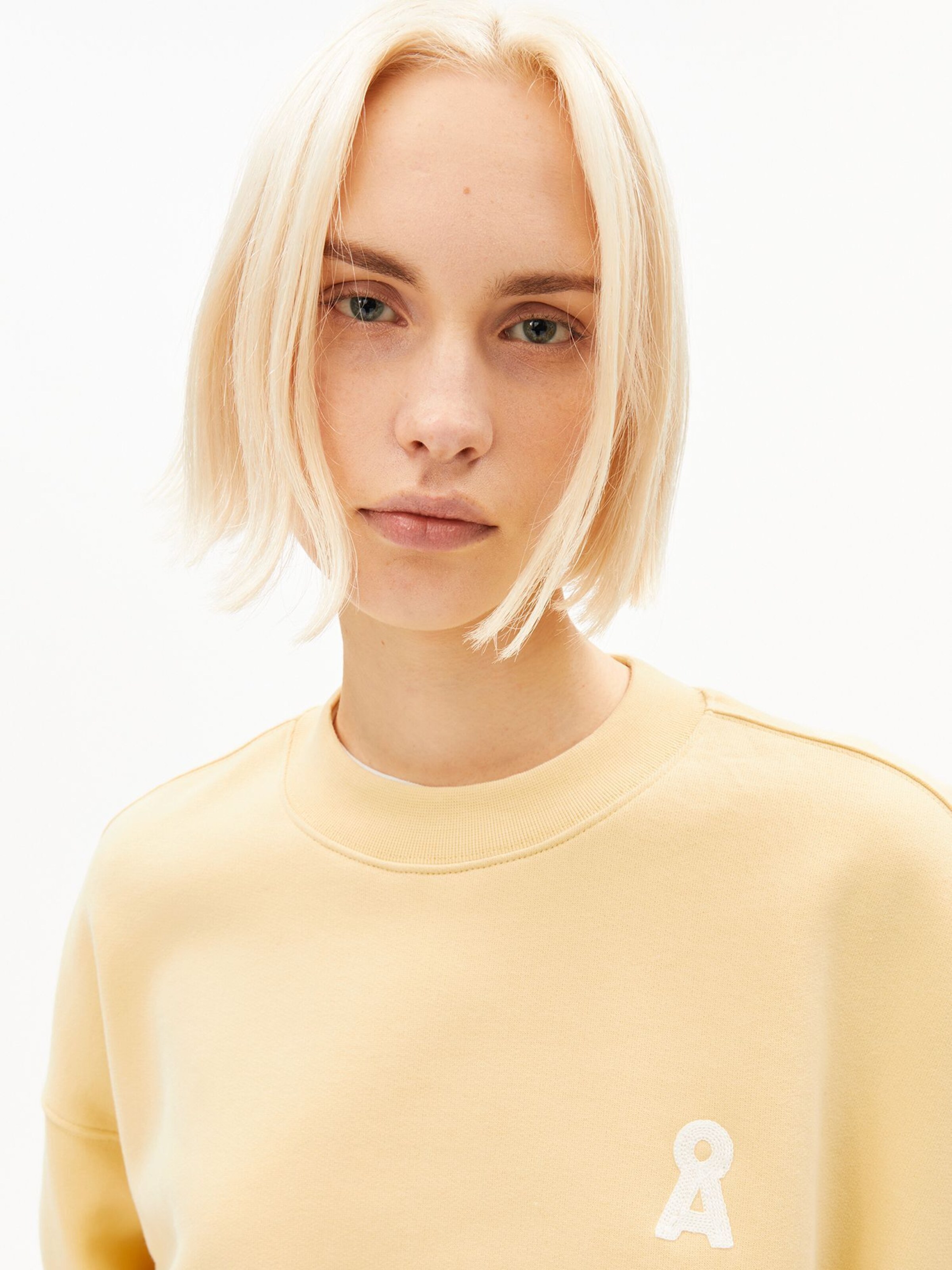 ARMEDANGELS Sweatshirt in Beige: voorkant