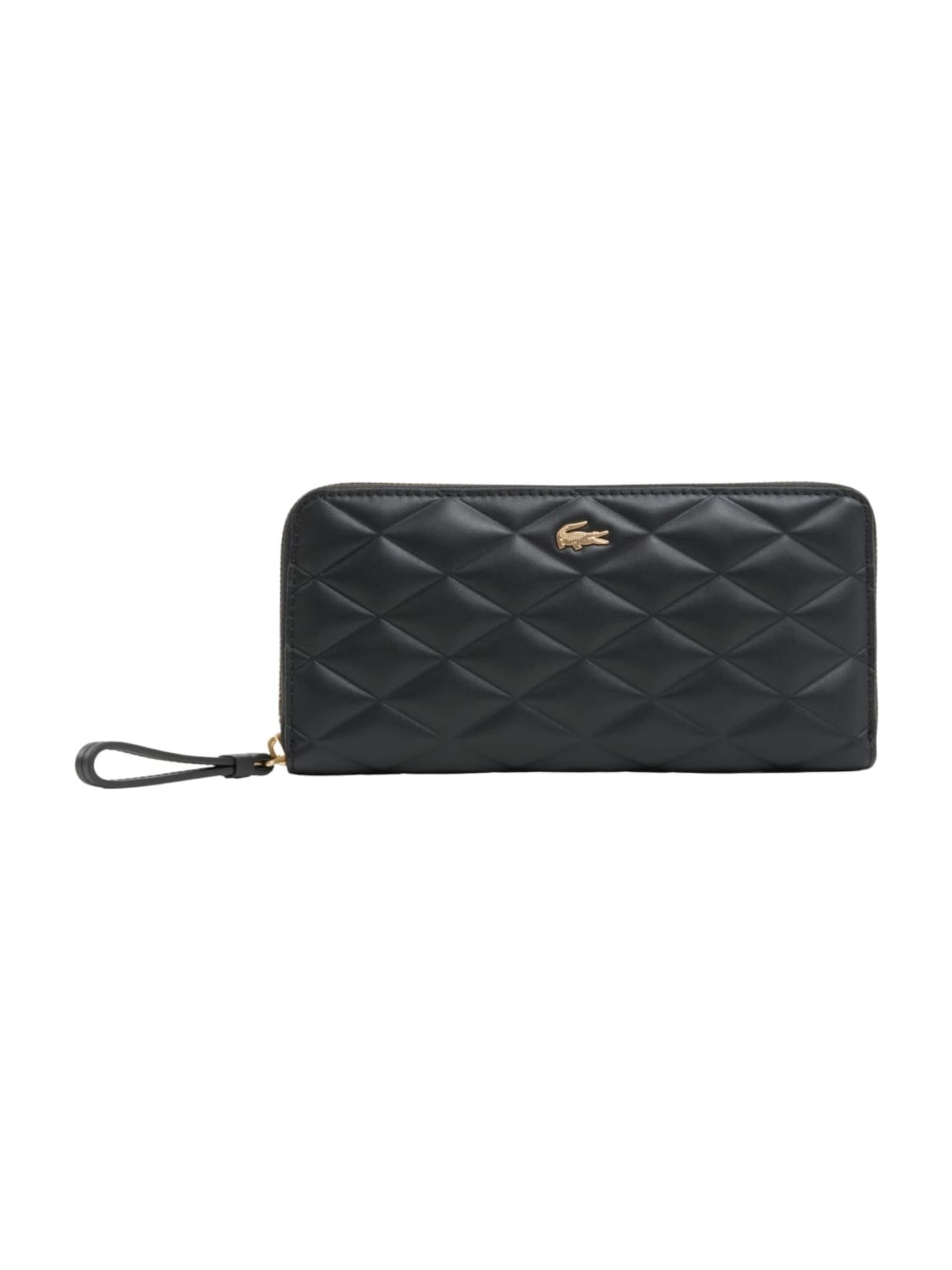 LACOSTE Tegnebog 'Compagnon' i sort: forside