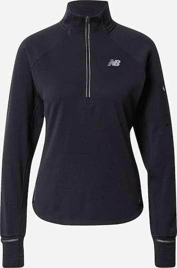 new balance Athletic Sweater 'Heat Grid' in Black / Silver, Item view