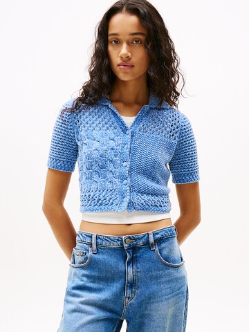 Cardigan Tommy Jeans en bleu : devant