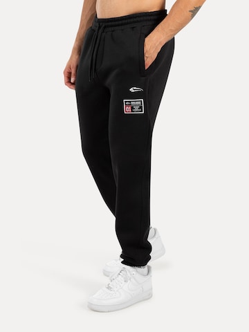 Smilodox Tapered Trousers 'Rayk' in Black