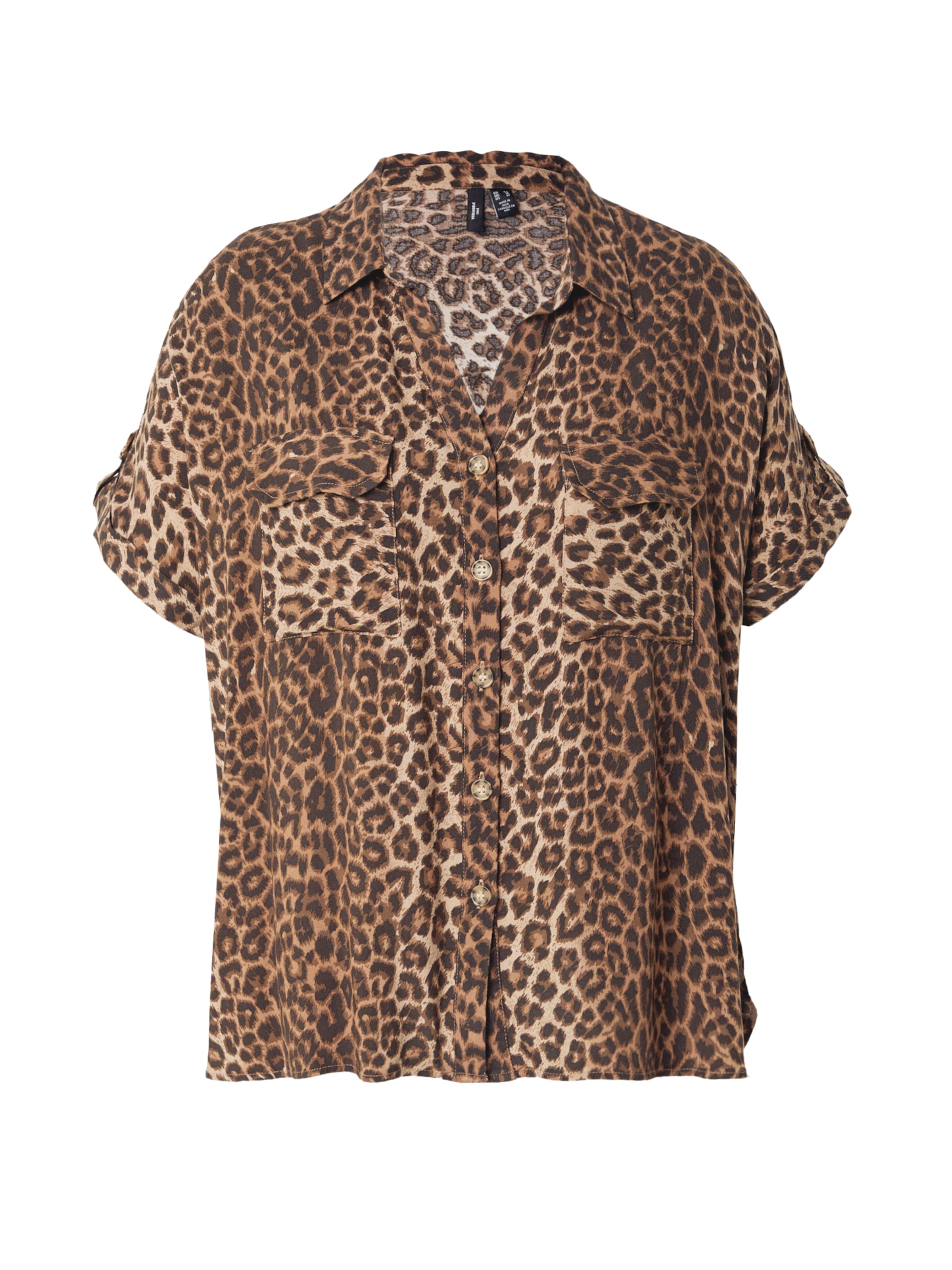 Vero Moda Curve Bluse 'VMBumpy' in Beige: Vorderseite