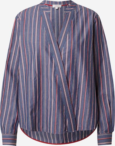 s.Oliver Blouse in de kleur Blauw denim / Rood / Wit, Productweergave