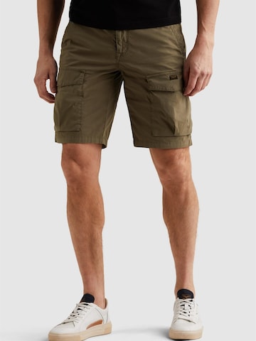 PME Legend Broek 'Hawkdown relaxed fit shorts' in Groen: voorkant