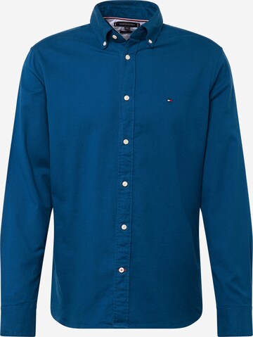 TOMMY HILFIGER Regular Fit Hemd 'Flex' in Blau: predná strana