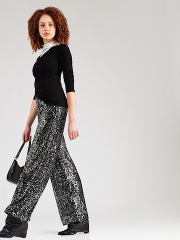 studioselectWide Leg/ Široke nogavice Hlače 'Paloma' - crna boja