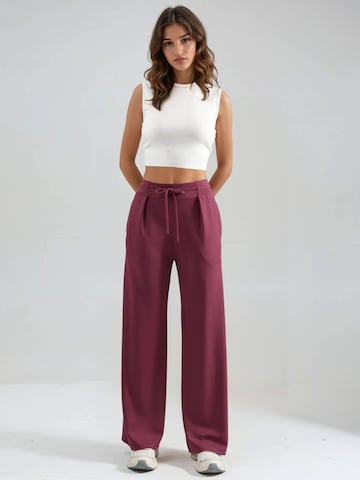 Hiccup Wide leg Trousers in Red