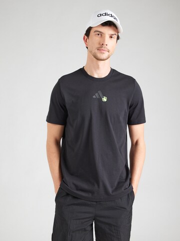 ADIDAS PERFORMANCE Функционална тениска в черно