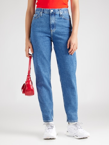 Calvin Klein Jeans Loosefit Jeans in Blauw: voorkant