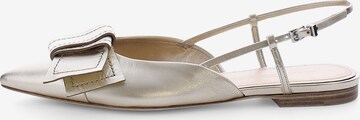 Kennel & Schmenger Ballet Flats with Strap 'GRETA' in Gold: front