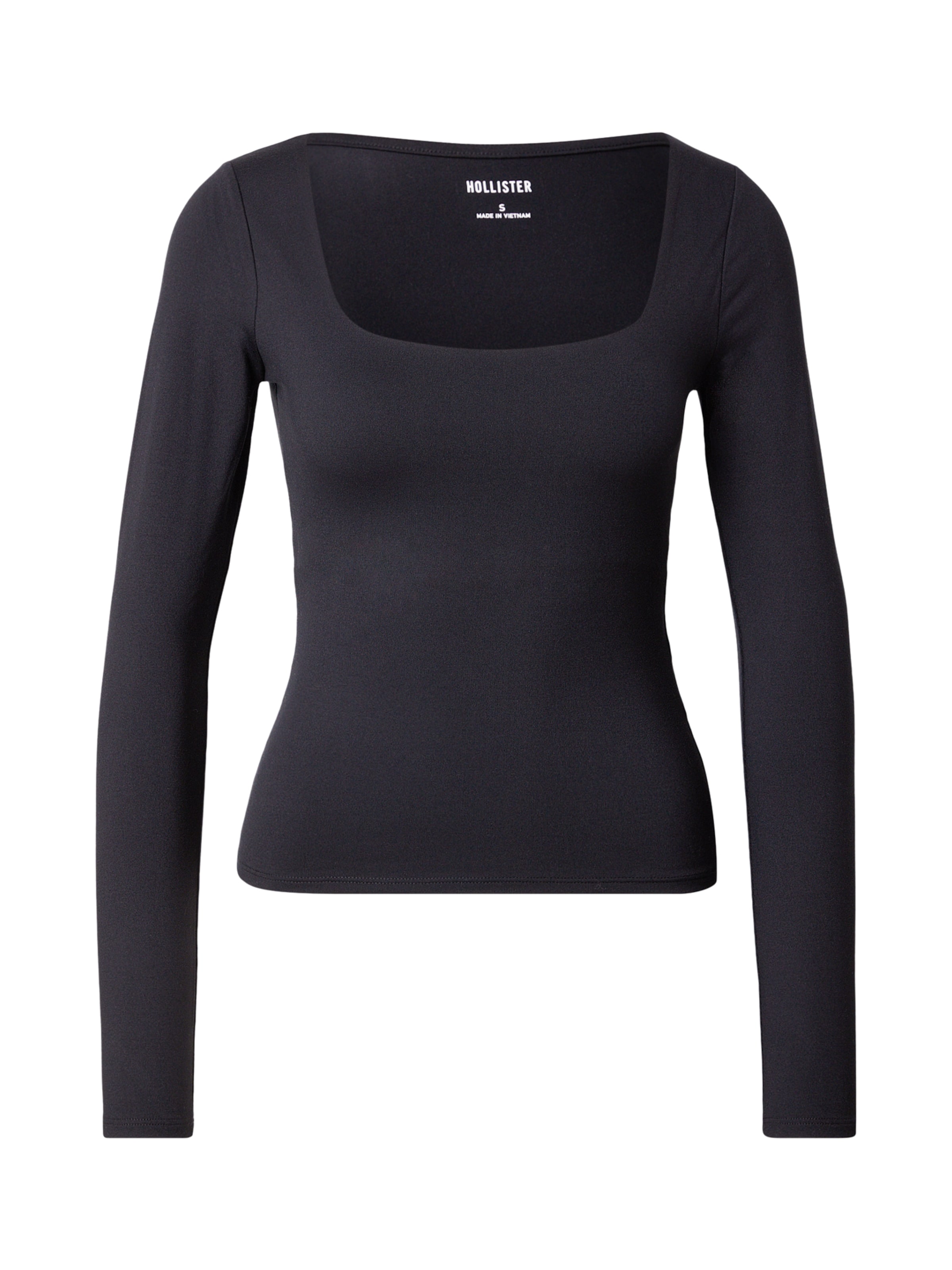 HOLLISTER Футболка в Черный: спереди