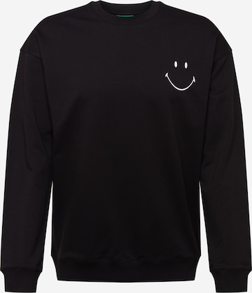 UNITED COLORS OF BENETTON Sweatshirt in Black: front