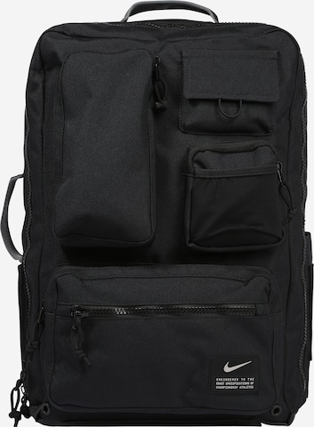 NIKE Sports Backpack 'Utility Elite' in Black: front