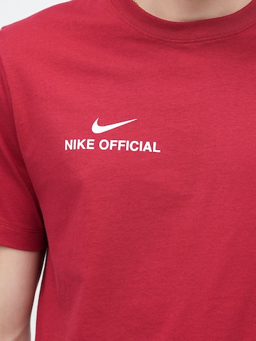 Nike Sportswear - Camiseta 'OFFICIAL' en rojo