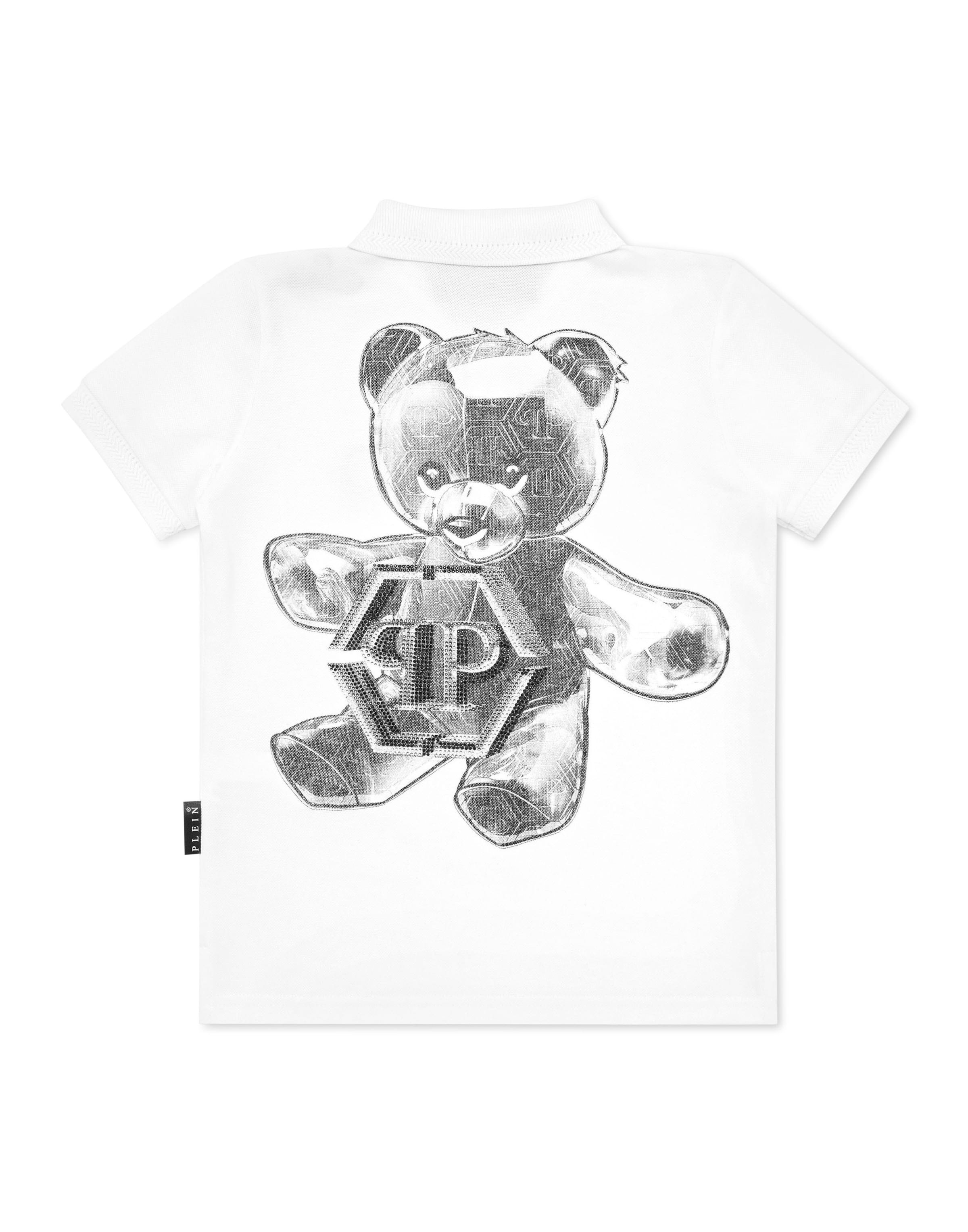 Philipp Plein - Camiseta 'Teddy' en blanco