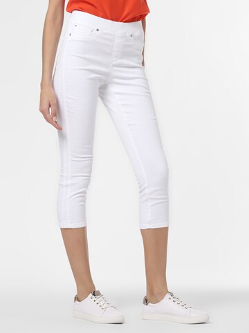 Cambio Regular Jeans in Wit: voorkant