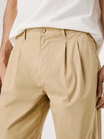 Regular Pantalon à plis Pepe Jeans en beige
