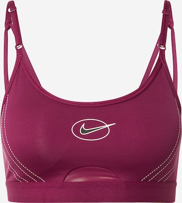 NIKE - Soutien Bustier Soutien de desporto 'INDY' em vermelho: frente