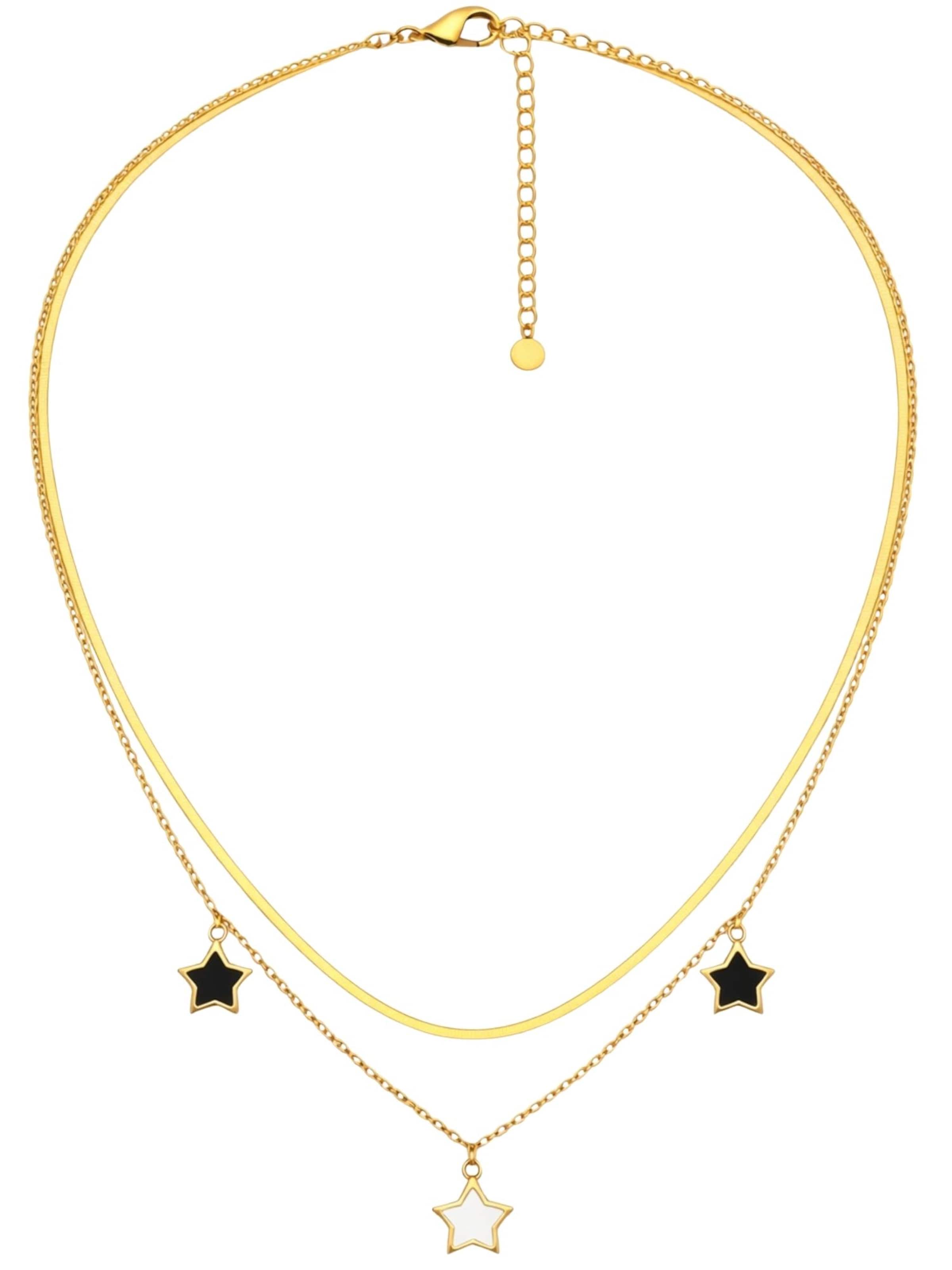BS Schmuckdesign Necklace 'Startrail' in Gold: front