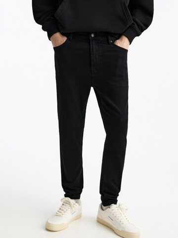 Pull&Bear Slimfit Jeans i sort: forside