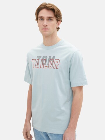 T-Shirt TOM TAILOR en bleu : devant