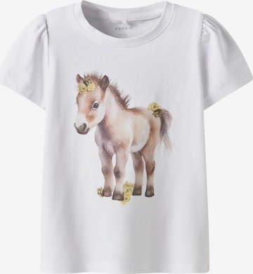 T-Shirt 'NMFHani' NAME IT en blanc : devant