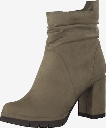 MARCO TOZZI Ankle Boots in Green: front