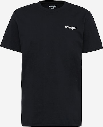 WRANGLER قميص بلون أسود: الأمام