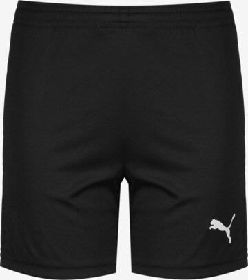 PUMA Regular Workout Pants 'TeamGOAL 23' in Black: front