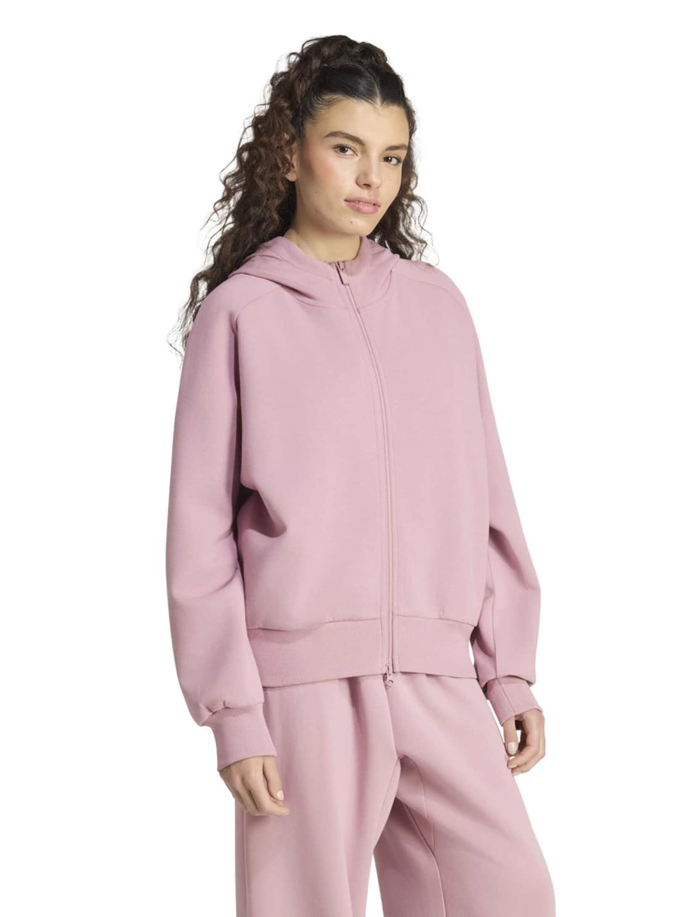 Veste de survêtement 'Soft Lux' ADIDAS SPORTSWEAR en violet : devant