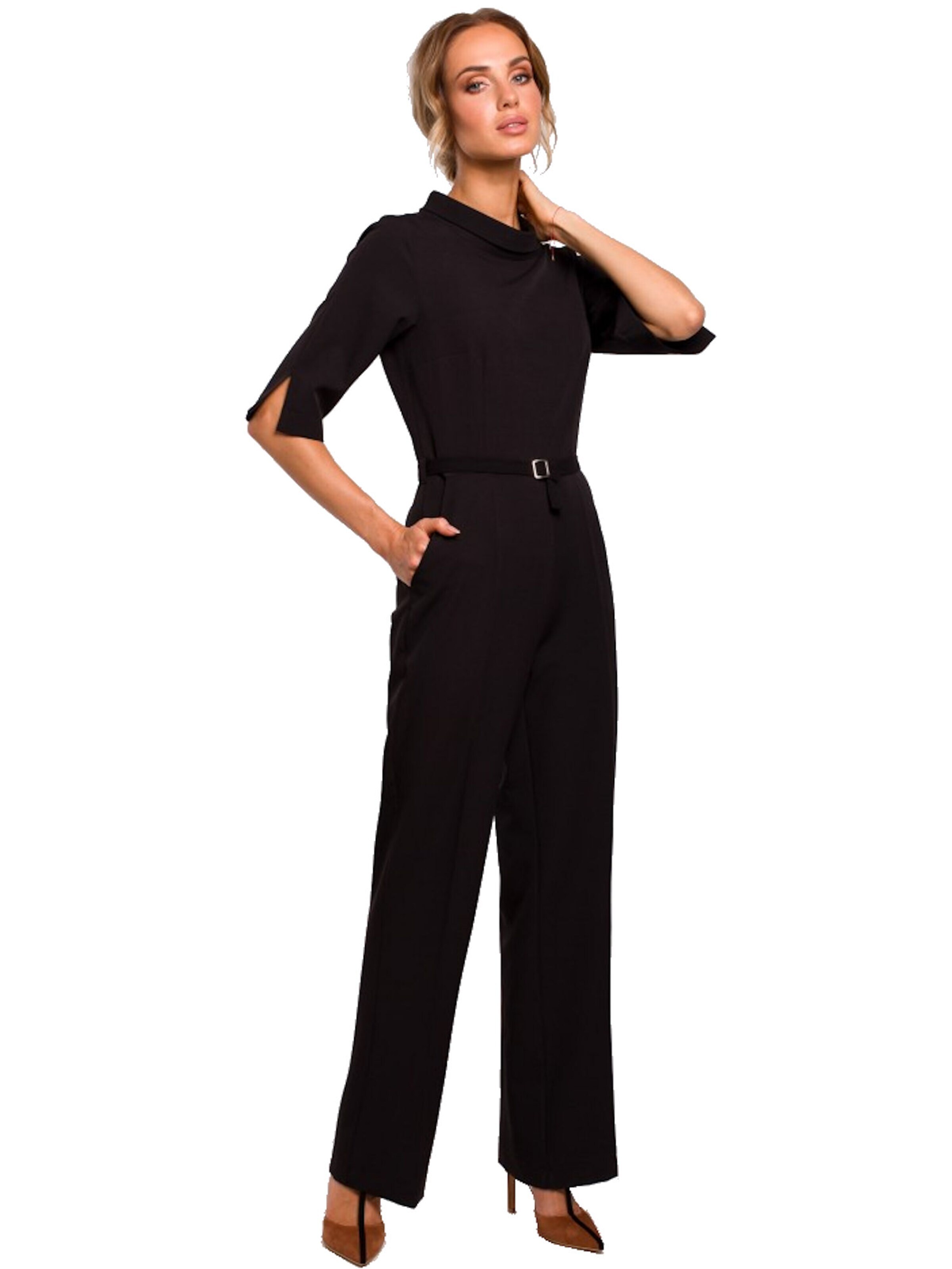 Numoco Jumpsuit 'Lola' in Black: front