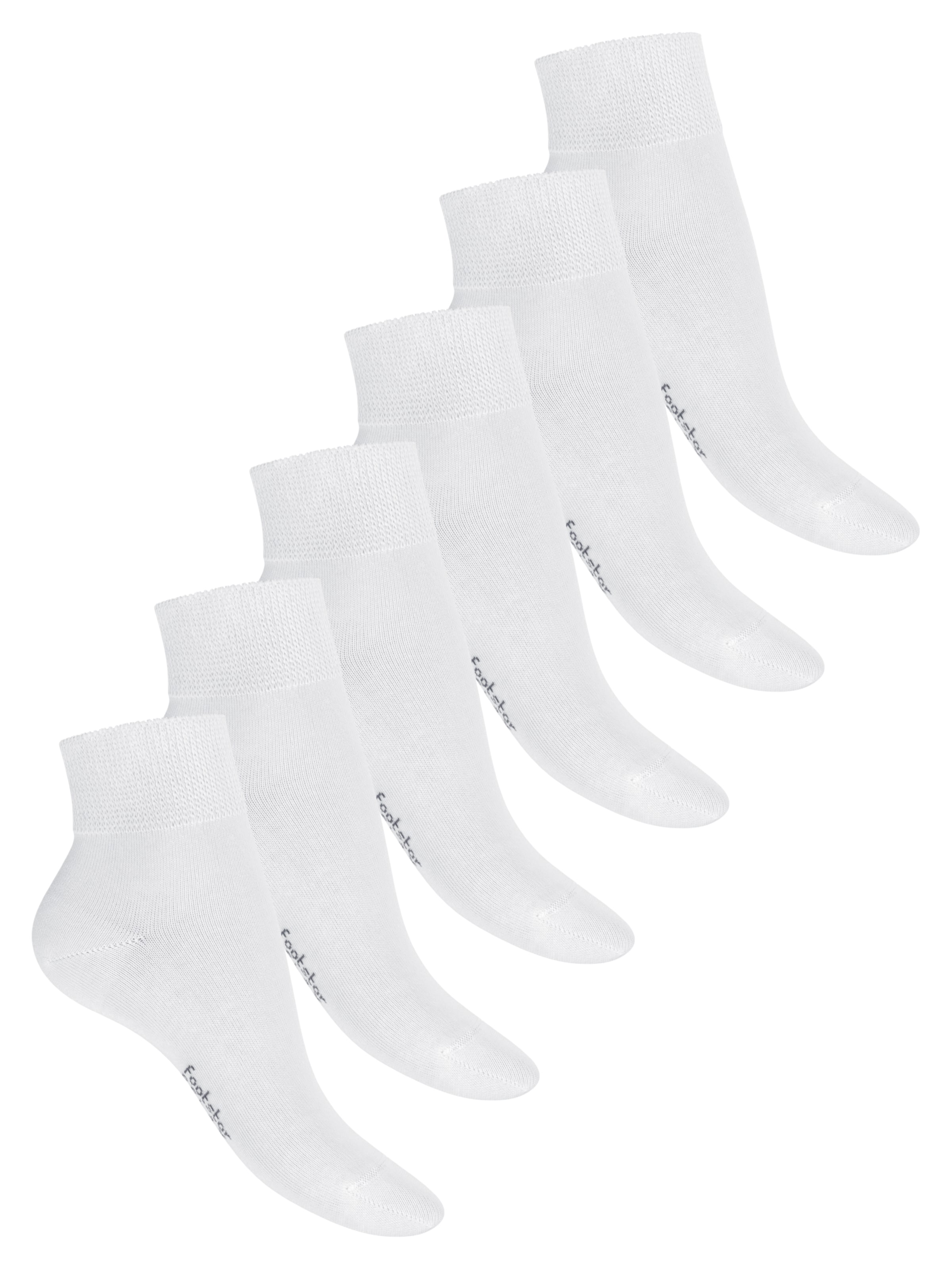 footstar Füßlinge 'Comfort Fit' in Weiß: Vorderseite