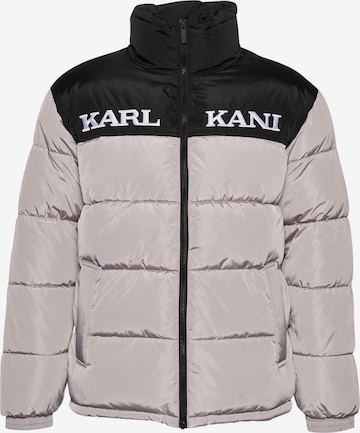 Veste d’hiver 'Essential' Karl Kani en gris : devant